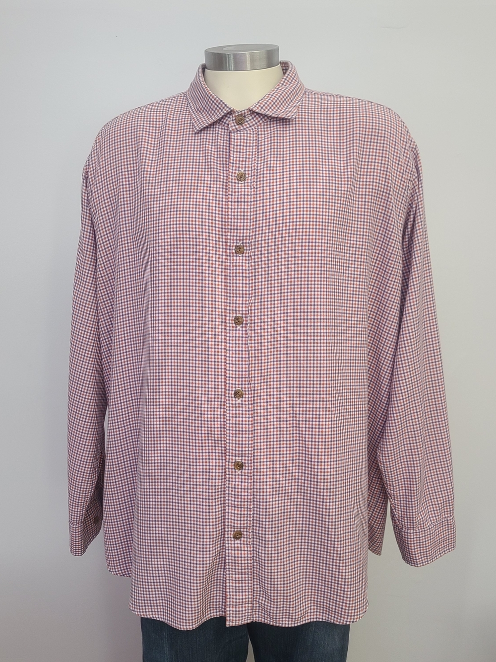 Orvis Active Fit Men's Casual Shirt Multicolor Check Long Sleeve Sz XXL